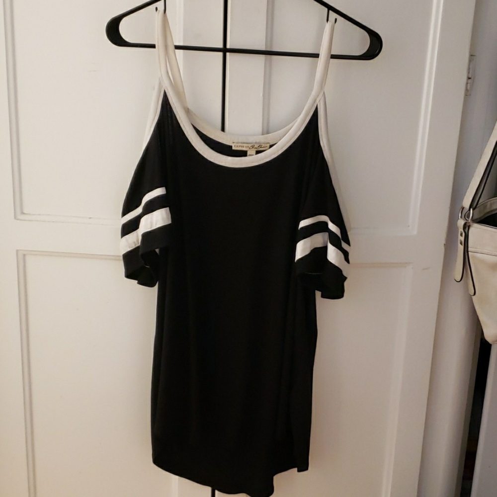 Express One Eleven Cole Shoulder Top